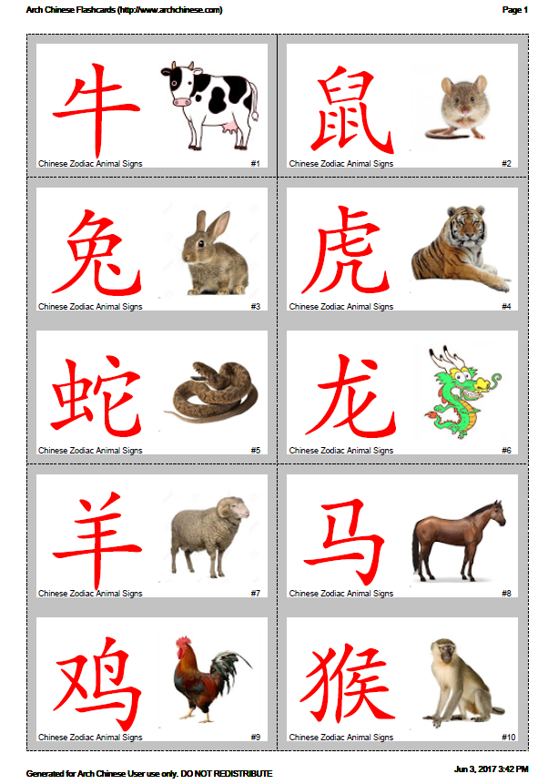 chinese mandarin flashcards